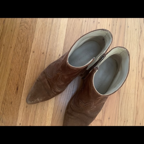 Freda Salvador Arroyo western tan leather bootie size 7.5 - Picture 5 of 10